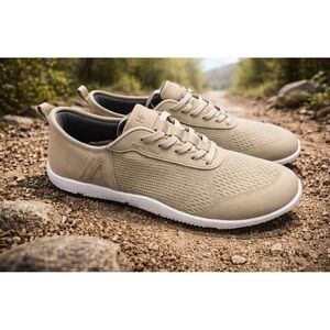 Hike Footwear HF Stride Ergonomic Barefoot Shoe Sneaker Sz M4 W6 Beige EU36